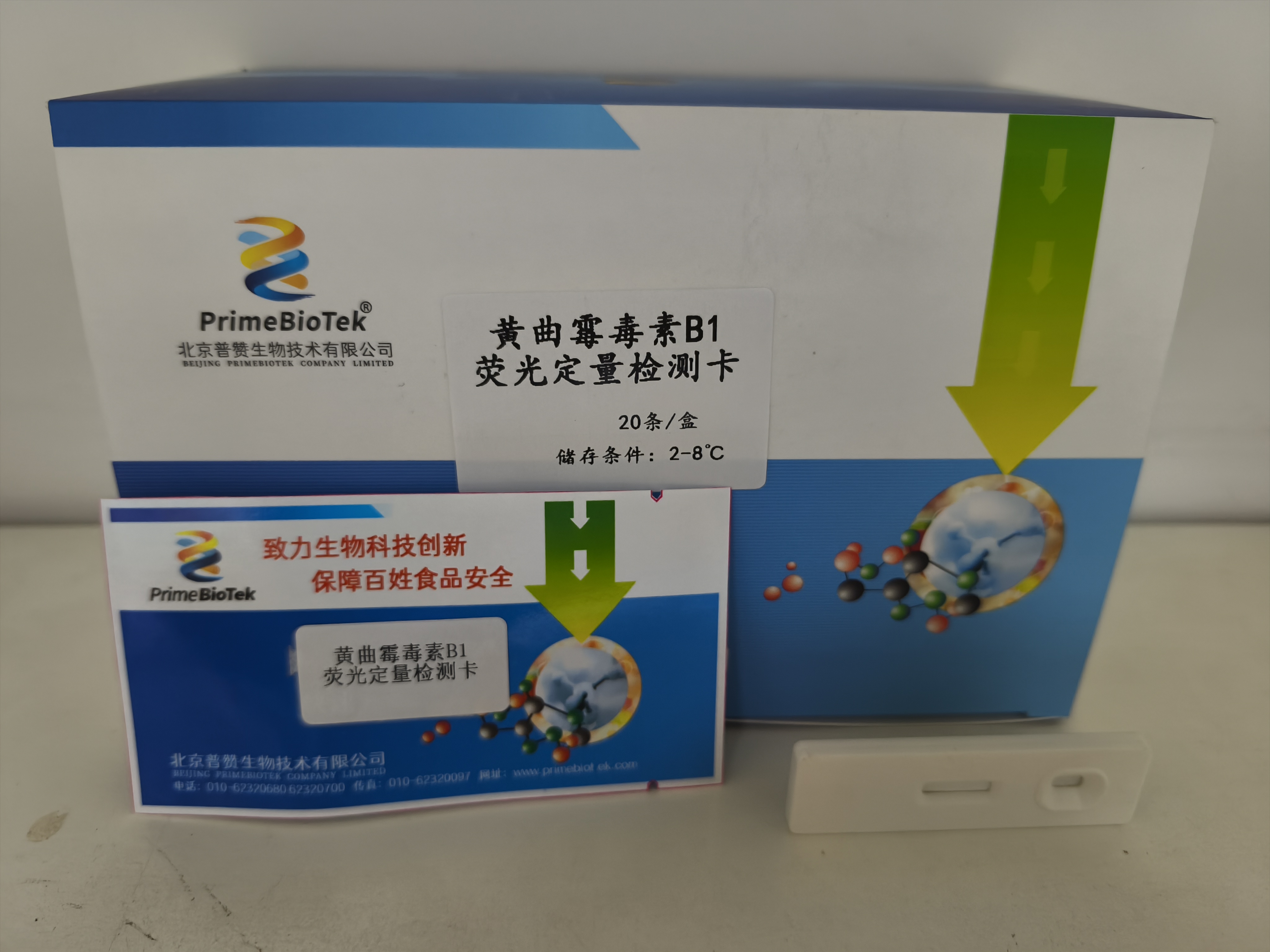 黄曲霉毒素B1荧光定量检测卡
